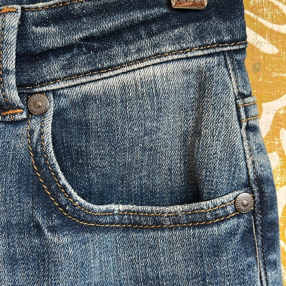 NWT SAINT + SOFIA Emma High Rise Straight Leg Jeans in Mid Blue size 4 (26”) - Picture 5 of 15